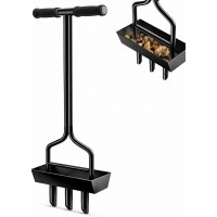 EEIEER Lawn Aerator with Bucket, Heavy Duty Grass Aeration Tool for Healthy Lawns, Manual Lawn Aerators for Soil Care Gardening and Lawn Maintenance