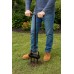 EEIEER Lawn Aerator with Bucket, Heavy Duty Grass Aeration Tool for Healthy Lawns, Manual Lawn Aerators for Soil Care Gardening and Lawn Maintenance