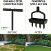 EEIEER Lawn Aerator with Bucket, Heavy Duty Grass Aeration Tool for Healthy Lawns, Manual Lawn Aerators for Soil Care Gardening and Lawn Maintenance