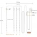 EEIEER LED Icicle Lights Wasserdichte lichterregen meteorschauer,Falling Rain Drop Lights,8 Tubes 192 Bulbs Party-Hochzeits-Weihnachtsdekoration