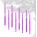 EEIEER LED Icicle Lights Wasserdichte lichterregen meteorschauer,Falling Rain Drop Lights,8 Tubes 192 Bulbs Party-Hochzeits-Weihnachtsdekoration