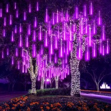 EEIEER LED Icicle Lights Wasserdichte lichterregen meteorschauer,Falling Rain Drop Lights,8 Tubes 192 Bulbs Party-Hochzeits-Weihnachtsdekoration