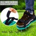 EEIEER Lawn Aerator Shoes with Hook & Loop Straps,  Upgrade One Size fits All  Aerator Spiked Sandals Heavy Duty Spiked Aerating Sandals, Free-Installation