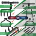 EEIEER Lawn Aerator Coring Manual Tool, Upgarded Plug Core Aerators & Clean Tool, Yard Aeration Tools with 4 Hollow Slots for Lawns Garden & Compacted Soils, 37.6''