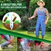 EEIEER Lawn Aerator Coring Manual Tool, Upgarded Plug Core Aerators & Clean Tool, Yard Aeration Tools with 4 Hollow Slots for Lawns Garden & Compacted Soils, 37.6''
