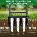 EEIEER Lawn Aerator Coring Manual Tool, Upgarded Plug Core Aerators & Clean Tool, Yard Aeration Tools with 4 Hollow Slots for Lawns Garden & Compacted Soils, 37.6''