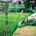 EEIEER Lawn Aerator Coring Manual Tool, Upgarded Plug Core Aerators & Clean Tool, Yard Aeration Tools with 4 Hollow Slots for Lawns Garden & Compacted Soils, 37.6''
